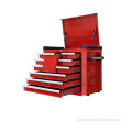28-calowe szuflady z łożyskami kulkowymi w czerwonych komodach